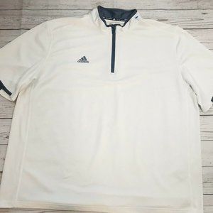 Adidas Team Iconic 2XL 1/4 Zip Cage Jacket White
